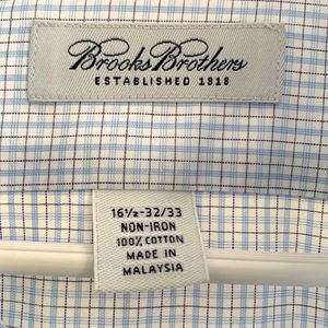 Brooks Brothers Casual Blue Button Down 16.5
